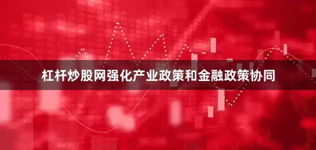 杠杆炒股网强化产业政策和金融政策协同